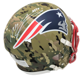 Mac Jones New England Patriots Signed Full Size Speed Authentic Camo Helmet BAS