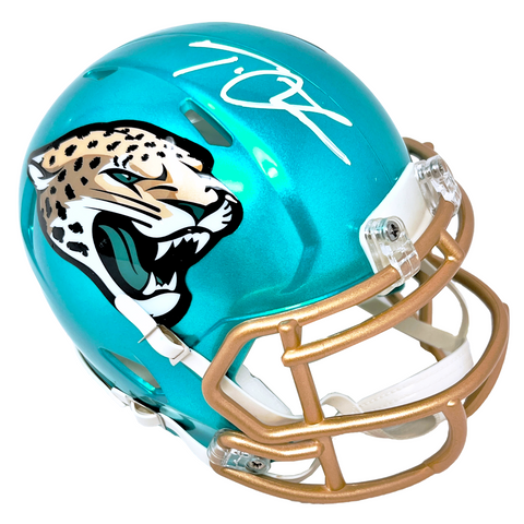 Trevor Lawrence Jacksonville Jaguars Signed Flash Speed Mini Helmet Fanatics