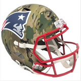 Damien Harris New England Patriots Signed Full Size Speed Camo Rep Helmet JSA
