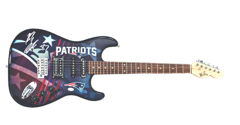 Rob Gronkowski New England Patriots Signed Woodrow Authentic Electric Guitar JSA