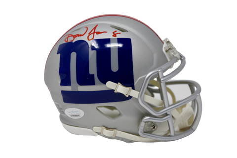 Daniel Jones New York Giants Signed Mini Amp Speed Helmet JSA