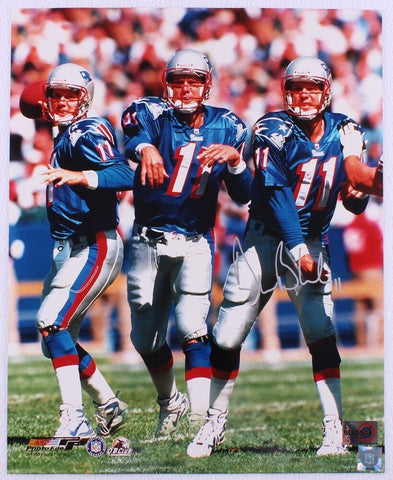 Drew Bledsoe New England Patriots Signed Autographed 16x20 Photo STEINER SPORTS