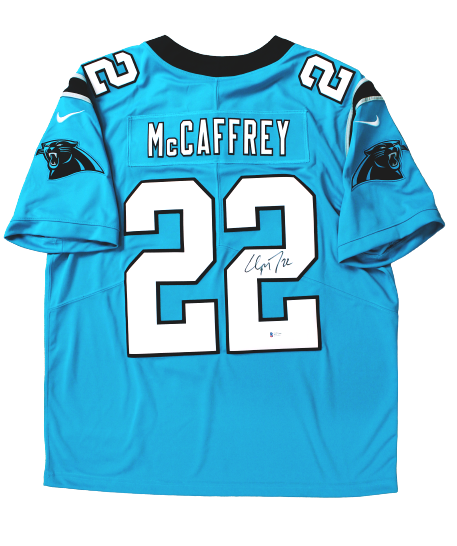 Christian McCaffrey Carolina Panthers Signed Authentic Nike Limited Jersey  BAS