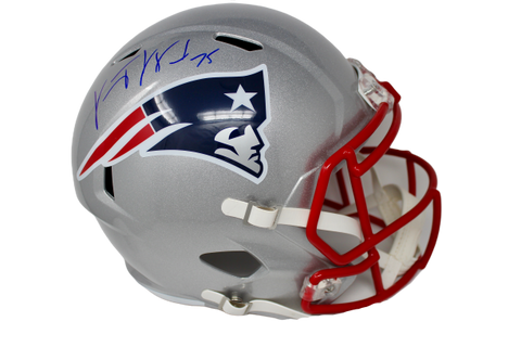 Vince Wilfork New England Patriots Signed Full Size Speed Replica Helmet PatsAlm