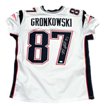 Rob Gronkowski New England Patriots Signed Authentic White Nike Elite Jersey JSA