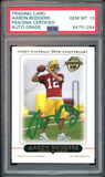 2005 Topps #431 Aaron Rodgers RC Rookie On Card PSA/DNA Auto GEM MINT 10