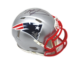 Mac Jones New England Patriots Signed Autograph Riddell Speed Mini Helmet JSA