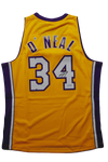 Shaquille O'Neal Los Angeles Lakers Signed HWC Mitchell & Ness Jersey Shaq PSA
