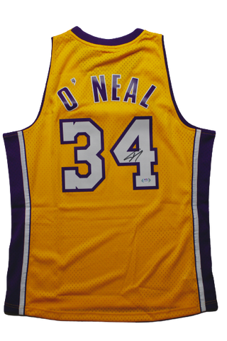 Shaquille O'Neal Los Angeles Lakers Signed HWC Mitchell & Ness Jersey Shaq PSA