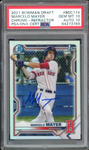 2021 Bowman Draft Chrome Refractor Marcelo Mayer RC PSA 10/10 Auto GEM MINT