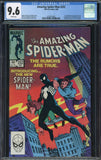 Amazing Spider-Man #252 1st Black Costume Marvel 1984 White Pages CGC 9.6 NM+