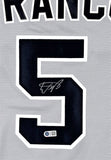 Wander Franco Tampa Bay Rays Signed Authentic Nike Gray Jersey USA SM Authentic