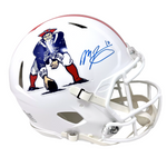 Mac Jones New England Patriots Signed Speed Authentic Throwback Helmet BAS