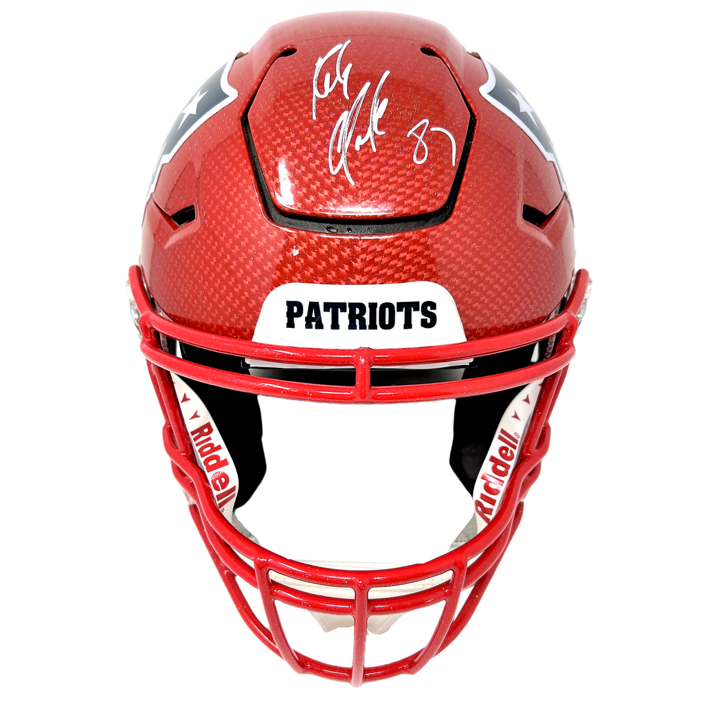 Rob Gronkowski Autographed New England Patriots Salute to Service Full Size  Authentic Helmet - PSA/DNA