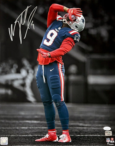 Matthew Judon New England Patriots Signed Spotlight 16x20 Photo JSA