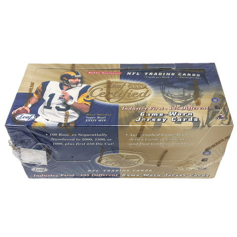 2000 Leaf Certified Football Factory Sealed Hobby Exclusive Box Tom Brady RC?