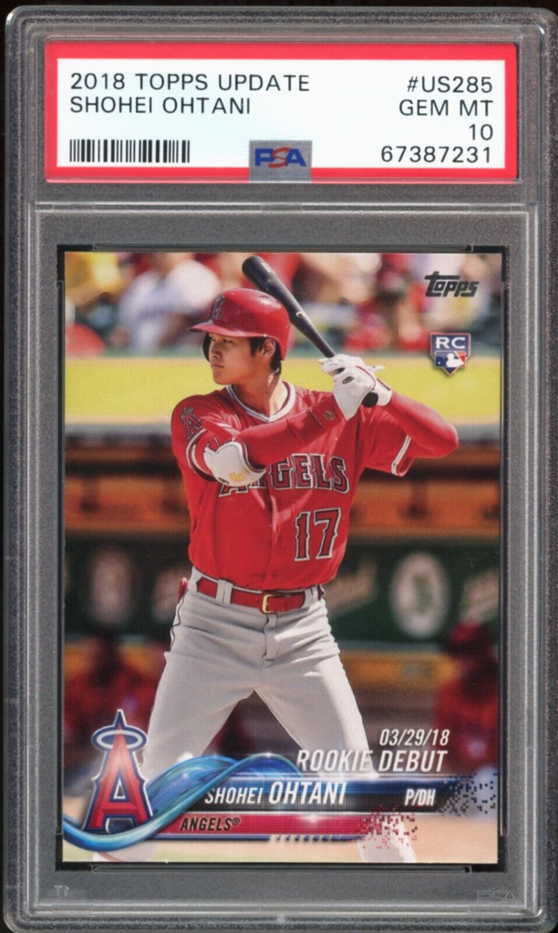 2018 Topps Update #US285 Shohei Ohtani RC Rookie Angels PSA 10 GEM MINT