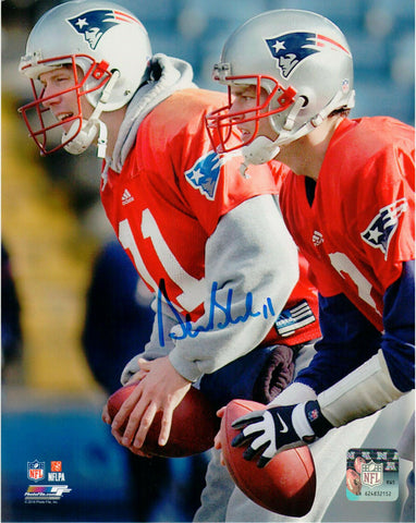 Drew Bledsoe New England Patriots Signed Autographed with Tom Brady 8x10 Photo
