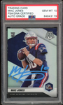 2021 Panini Mosaic Prizm #306-V Mac Jones RC On Card PSA/DNA Auto GEM MINT 10