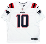 Mac Jones New England Patriots Signed Authentic White Nike Limited Jersey BAS