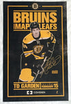 Adam McQuaid Boston Bruins Signed Autographed 2011 Game Day Poster 11x17