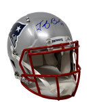 Tedy Bruschi New England Patriots Signed Full Size Speed Authentic Helmet PA