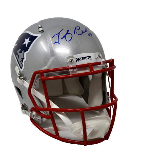 Tedy Bruschi New England Patriots Signed Full Size Speed Authentic Helmet PA