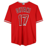 Shohei Ohtani Los Angeles Angels Signed Red Nike Replica Jersey MLB Fanatics