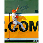Mike Trout Los Angeles Angels Signed 16x20 Photo Wall Catch MLB Authentic COA