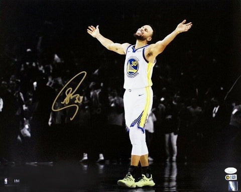 Stephen Curry Golden State Warriors Signed Spotlight 16x20 Photo JSA