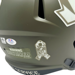 Ja'Marr Chase Cincinnati Bengals Signed Salute to Service Replica Helmet PSA