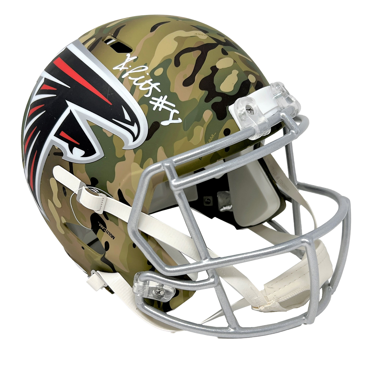 Kyle Pitts Atlanta Falcons Signed Full Size Camo Speed Replica Helmet ...