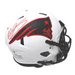Mac Jones New England Patriots Signed Full Size Speed Authentic Lunar Helmet BAS