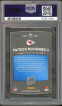 2017 Donruss Optic Rated Rookie Red Yellow Prizm Patrick Mahomes PSA 9/10 Auto
