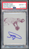2017 Panini Flawless Printing Plate 1/1 Stephen Curry PSA/DNA Auto GEM MINT 10
