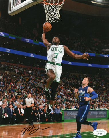 Jaylen Brown Boston Celtics Signed 8x10 Action Photo vs Mavericks JSA