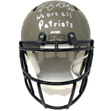 Tedy Bruschi New England Patriots Signed Salute Service Full Authentic Helmet