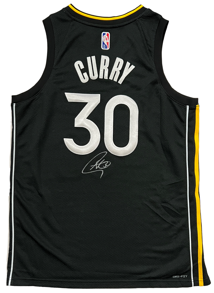 Stephen Curry Autographed Warriors 75th Anniversary Nike Swingman