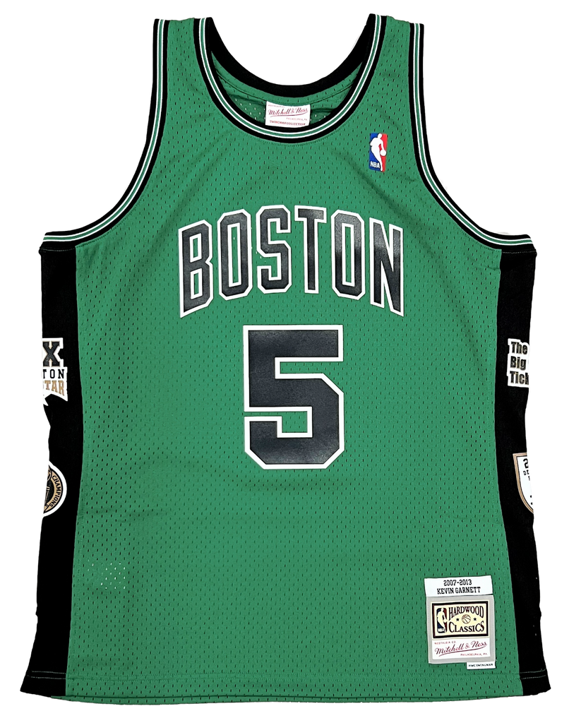 Kevin Garnett White Boston Celtics Autographed Mitchell & Ness