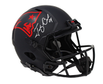 Tedy Bruschi New England Patriots Signed FS Speed Replica Eclipse Helmet PatsAlm
