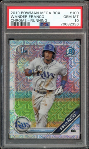 2019 Bowman Chrome Mega #BCP100 Wander Franco RC Rookie Rays PSA 10 GEM MINT