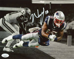 N'Keal Harry New England Patriots Signed 8x10 Spotlight Photo TD vs Cowboys JSA