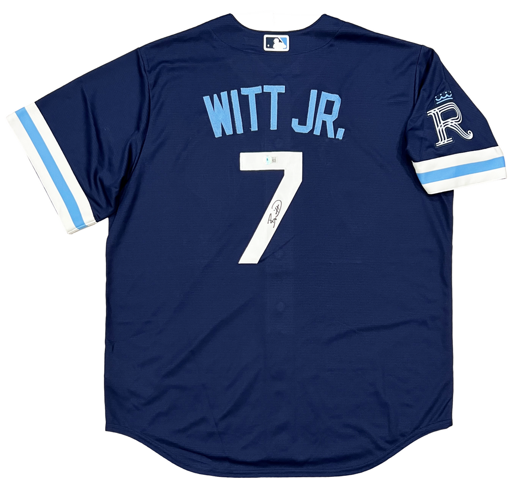 Game-Used City Connect Jersey: Bobby Witt Jr. - 1 for 4 (DET@KC 9