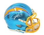 Ladainian Tomlinson Los Angeles Chargers Signed Flash Mini Helmet BAS Witness