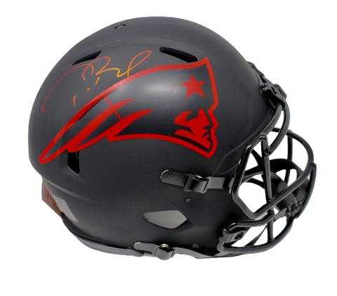 Tom Brady New England Patriots Signed Eclipse Speed Authentic Helmet Fanatics