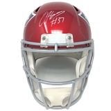 Damien Harris New England Patriots Signed Full Size Speed Flash Rep Helmet JSA