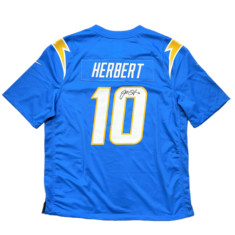 Justin Herbert Los Angeles Chargers Signed Nike Powder Blue Game Jersey BAS