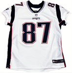 Rob Gronkowski New England Patriots Signed Authentic White Nike Elite Jersey JSA