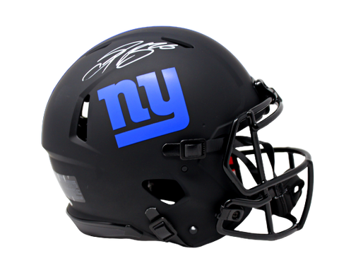 Saquan Barkley New York Giants Signed FS Eclipse Authentic Helmet Beckett BAS