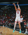 Tyler Herro Miami Heat Signed 16x20 Photo NBA Finals 3pt Buzzer Beater JSA